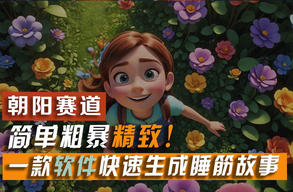 利用一款软件5分钟一条爆款睡前故事，简单粗暴精致！小白月入2w+-码豆资源站