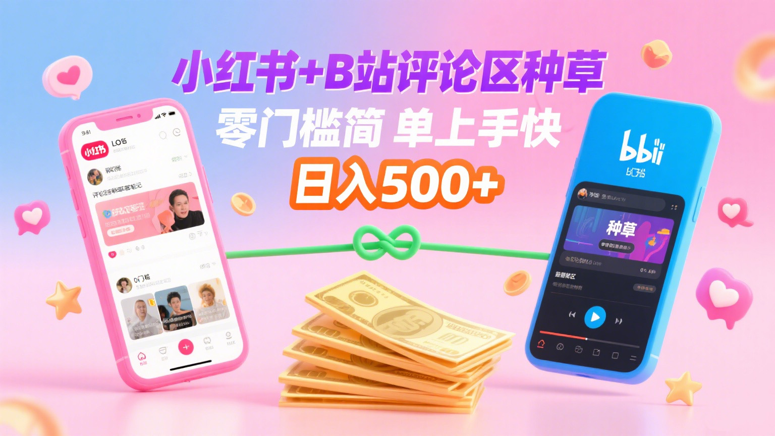 小红书+B站评论区种草,0门槛1分钟一单,只需复制粘贴,日入500+-码豆资源站