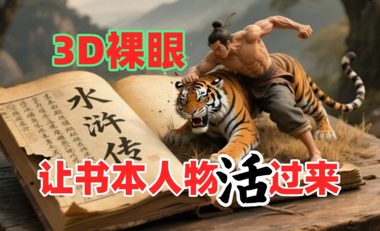 书本人物裸眼3D视频，一条视频收益过千，保姆级教程-码豆资源站
