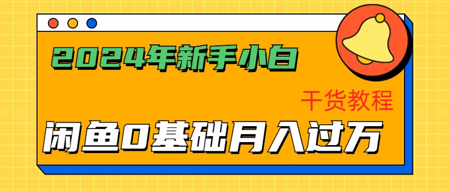 2024年新手小白如何通过闲鱼轻松月入过万-干货教程-码豆资源站