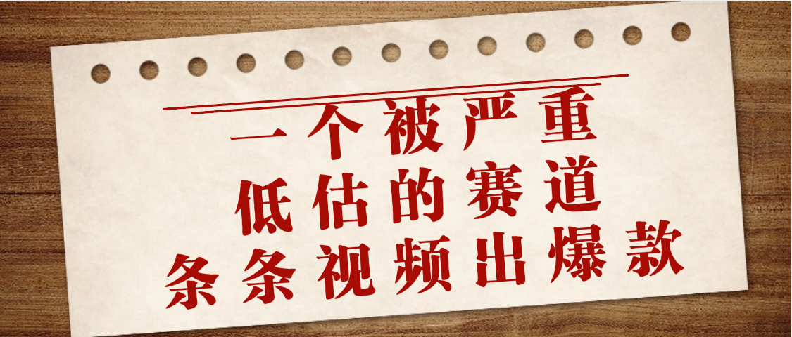 一个被严重低估的赛道,条条视频出爆款,一个月变现3万+-码豆资源站