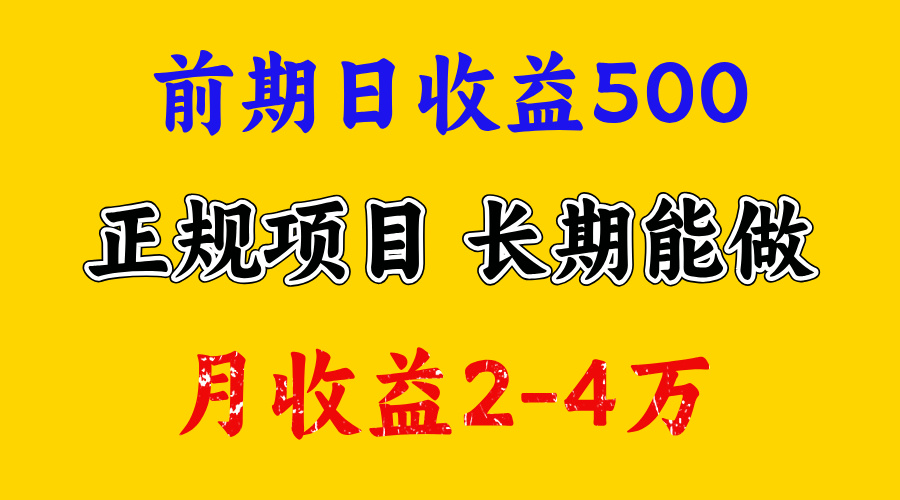 开始一天500左右，熟悉后一天收益3000+，寒假马上来了，抓住机会-码豆资源站