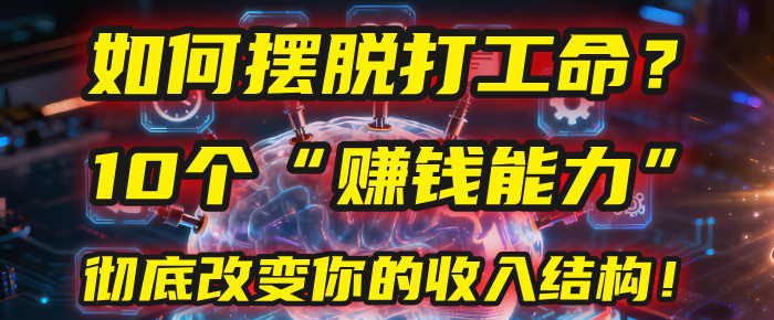 如何摆脱打工命？用10年总结10个“赚钱能力”，彻底改变你的收入结构！(2025必看)-码豆资源站
