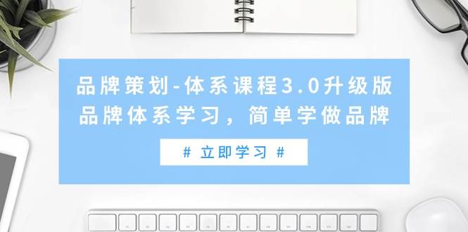 品牌策划-体系课程3.0升级版，品牌体系学习，简单学做品牌（高清无水印）-码豆资源站