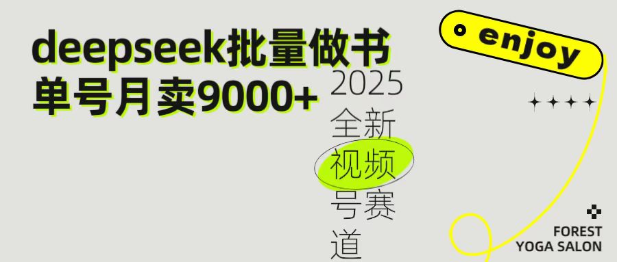 2025最新视频号项目 如何用Deepseek快速批量制作书单号 日入1000+-码豆资源站