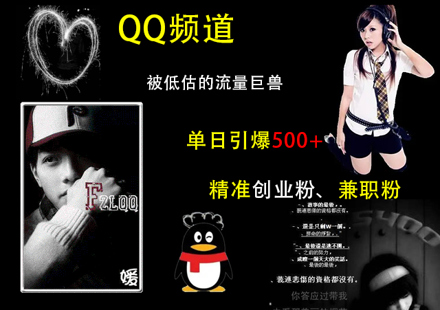 QQ频道，被低估的流量巨兽，单日引爆500+精准创业粉、兼职粉的引流秘籍-码豆资源站