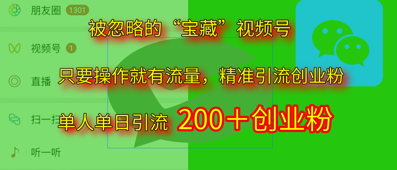 2025.5月最新被忽略的“宝藏”视频号，精准日引流200+-码豆资源站
