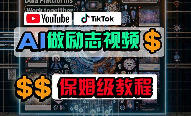利用AI制作励志视频，在YouTube和TikTok赚钱，小白可做（附工具）-码豆资源站