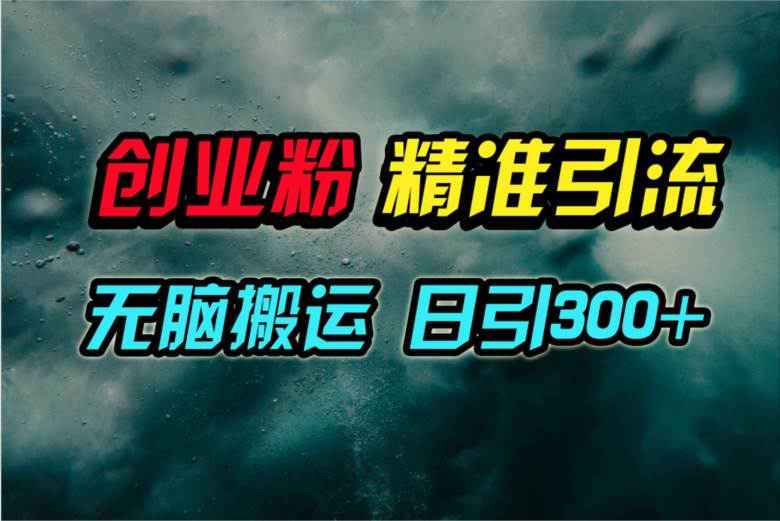 视频号纯搬运日引300+创业粉教程！-码豆资源站