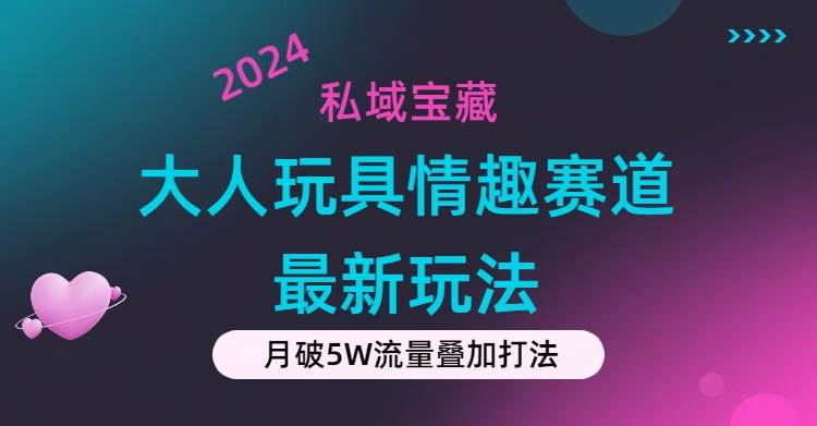 私域宝藏：大人玩具情趣赛道合规新玩法，零投入，私域超高流量成单率高-码豆资源站