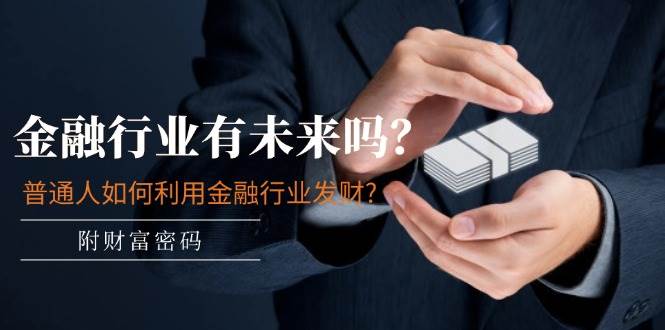 某付费文章：金融行业有未来吗？普通人如何利用金融行业发财?(附财富密码)-码豆资源站